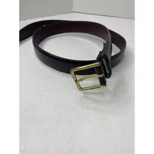 Brighton Vintage Link Leather belt solid brass buckle Excellent condition sz 36 Brighton Belt 36 Brown Woven Solid Brass Buckle Braided | eBay main image 4
